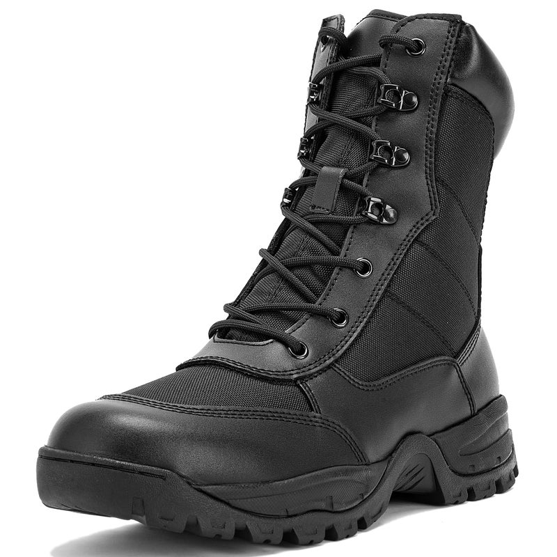 WIDEWAY Men's Tactical Work Boots Lightweight Military Combat Boot Army Desert Botas 8 inch - Image 1